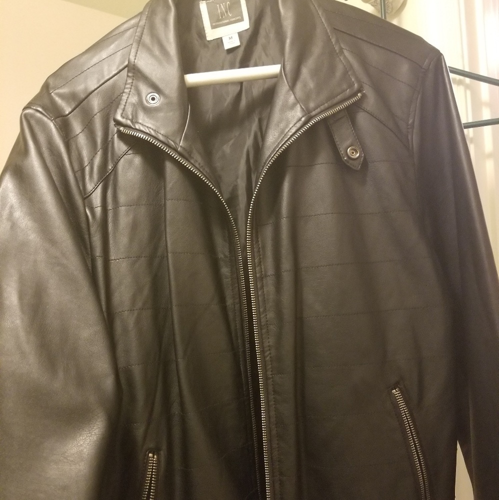 Black fashion faux leather